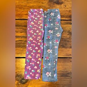 Kids Hearts and Floral Leggings